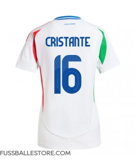 Günstige Italien Bryan Cristante #16 Auswärtstrikot Damen EM 2024 Kurzarm